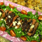 steak and arugula salad