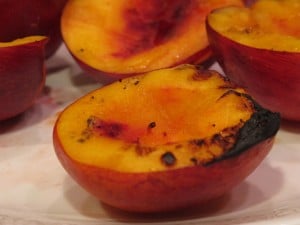 Grilled nectarines