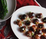 Spicy Korean Meatballs with a Gochujang Glaze These Spicy Korean Meatballs with Gochujang Glaze work perfectly on a busy weeknight or your SuperBowl buffet. Inspired by a Foxes Love Lemons recipe on Food52