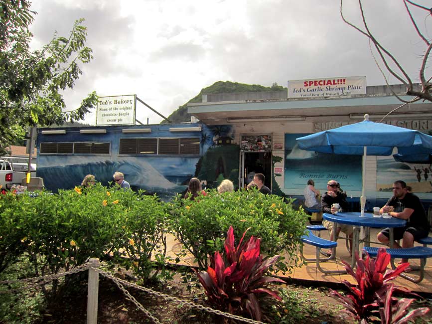 View of Ted's Bakery in North Shore Oahu.