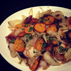 Jerusalem Roasted Chicken with Clementines