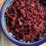 pinterest image with large bowls of barberries