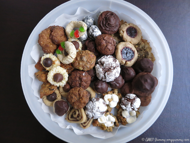  A platterful of all the different cookies made for this event.