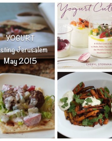 We're celebrating the ubiquitous and versatile ingredient yogurt this month which is not only prevalent in all the Ottolenghi books but the star of Cheryl Sternman Rule's new book "Yogurt Culture". Join Tasting Jerusalem's special guest Cheryl all thru the month of May and if you answer a culture quiz, we'll enter you to win a copy of her fabulous new book!