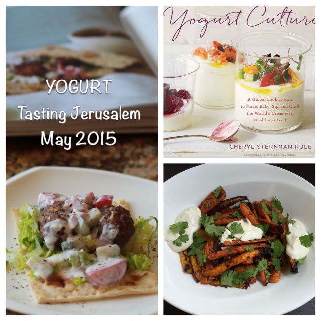 We're celebrating the ubiquitous and versatile ingredient yogurt this month which is not only prevalent in all the Ottolenghi books but the star of Cheryl Sternman Rule's new book "Yogurt Culture". Join Tasting Jerusalem's special guest Cheryl all thru the month of May and if you answer a culture quiz, we'll enter you to win a copy of her fabulous new book!