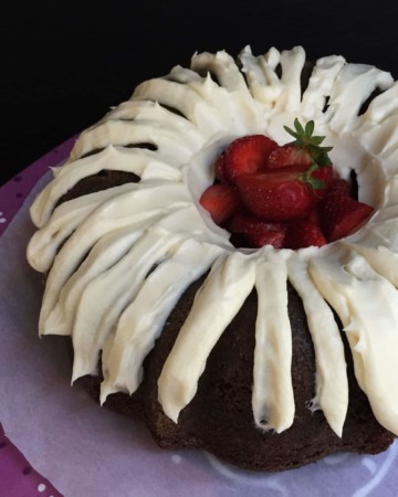 A Chocolate Lover's Chocolate Cake with Cream Cheese Frosting