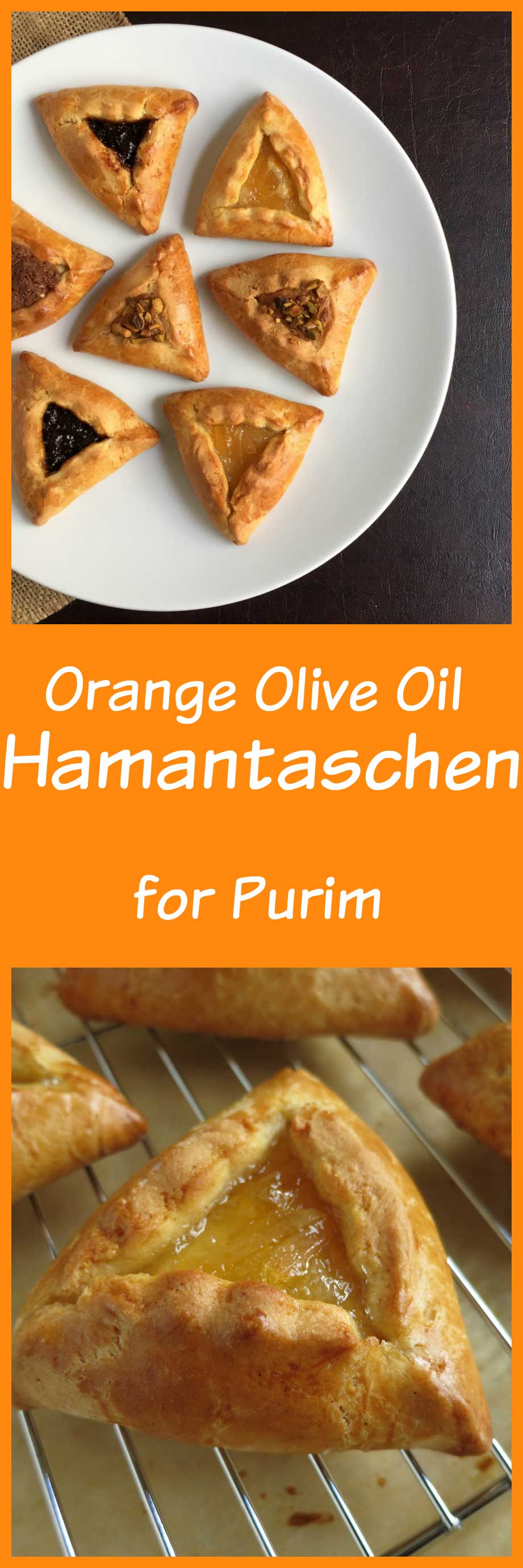 Orange Olive Oil Hamantaschen Dough makes the perfect base for any filling you desire in this traditional Purim cookie