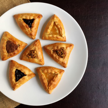 Orange Olive Oil Hamantaschen Dough makes the perfect base for any filling you desire in this traditional Purim cookie