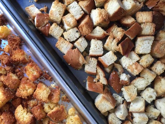 how to make your own bread cubes for stuffing