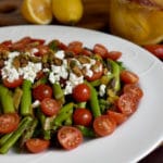 Roasted Asparagus Salad with Preserved Lemon and Cherry Tomatoes
