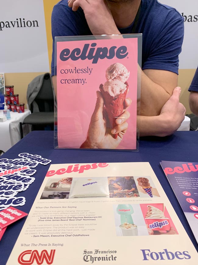 Eclipse plant-based soft serve ice cream - another 2020 food trend 