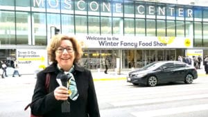 Beth Lee covering 2020 food trends at the Winter Fancy Food Show