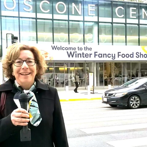 Beth Lee covering 2020 food trends at the Winter Fancy Food Show