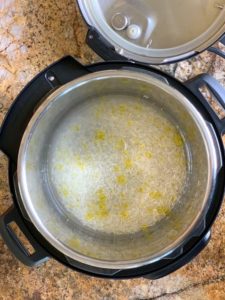 uncooked basmati rice in instant pot