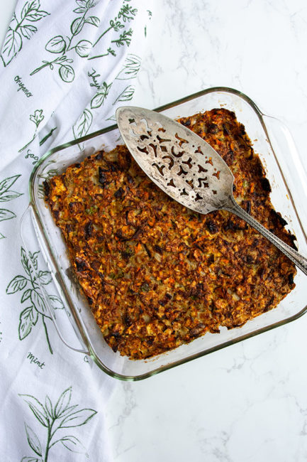 Apple Matzo Kugel with Apricots for Passover - OMG! Yummy