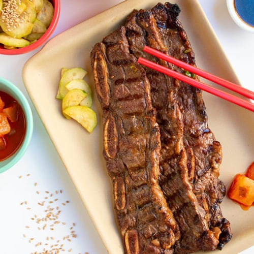 Korean Short Ribs Kalbi or Galbi