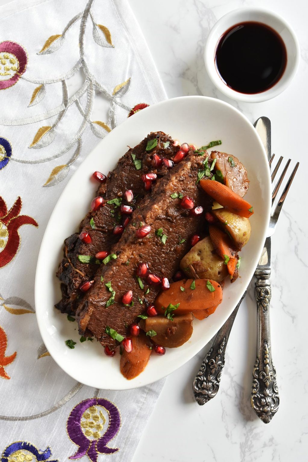 Instant Pot Brisket with Pomegranate Molasses - OMG! Yummy